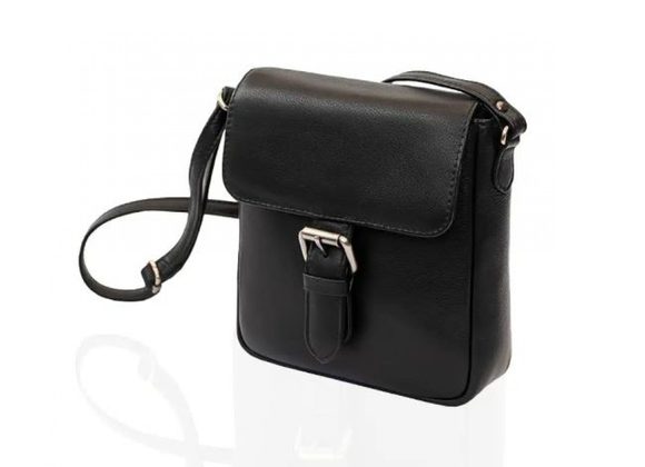 Milli Ladies black leather Crossbody Bag