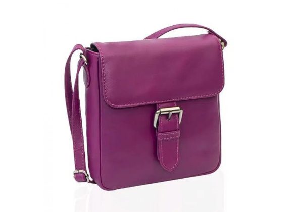 Milli Ladies berry leather Crossbody Bag