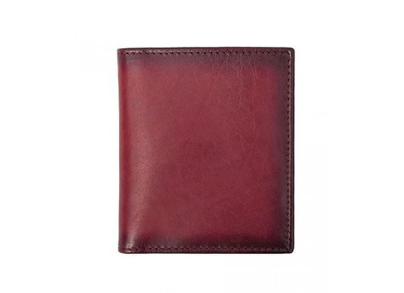 Burgandy Red leather Card Wallet with RFID Protection by Primehide