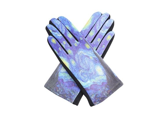 Impressionist Gloves - Starry Night