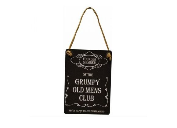 Grumpy Old Mens Club Mini Metal Sign
