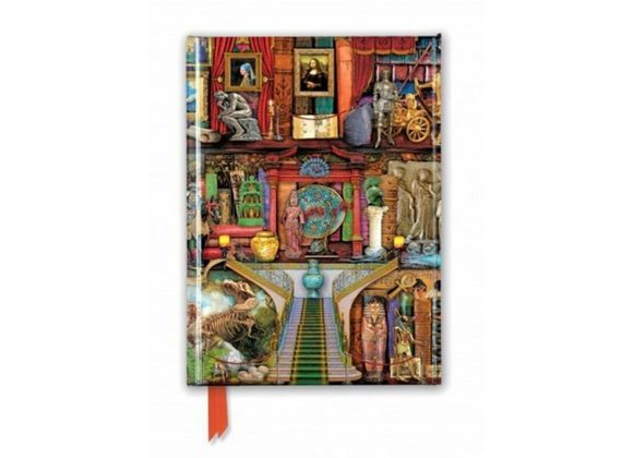 Museum Bookshelves - Aimee Stewart (Large Foiled Notebook)