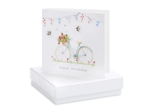 Boxed Bicycle Earring Card by Crumble & Core 
