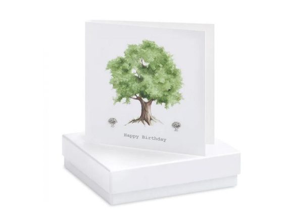  Boxed Tree Earring Card by Crumble & Core
