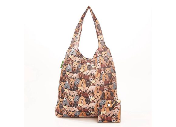 Black Stacking Dogs Shopper by Eco Chic