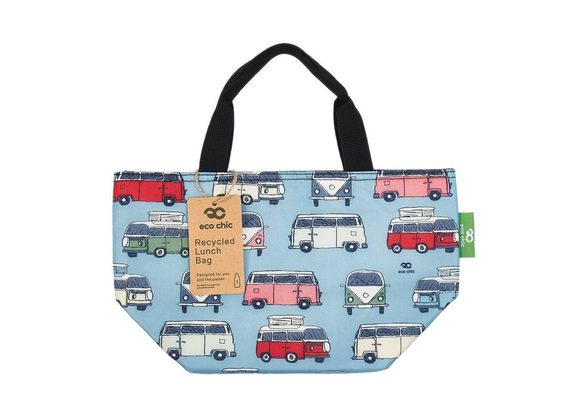 Blue Campervan  Insulated Lunch Bag by Eco Chic