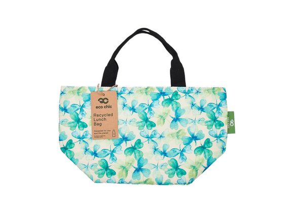 Beige Shamrocks Insulated Lunch Bag by Eco Chic