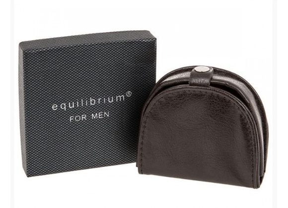 Brown Leather Coin Purse by Equilibrium