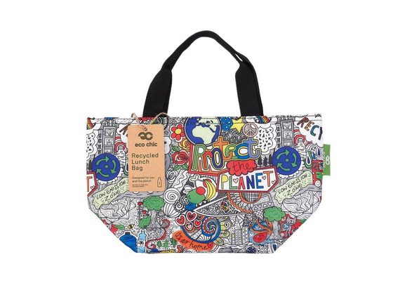 Save The Planet Insulated Lunch Bag by Eco Chic