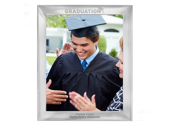 Personalised Graduation Silver Photo Frame - 10