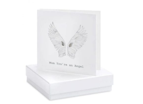  Boxed Mum You're An Angel Earring Card by Crumble & Core
