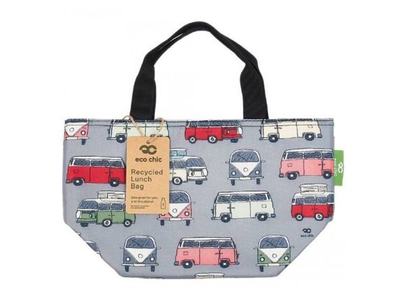 Grey Campervan  Insulated Lunch Bag by Eco Chic
