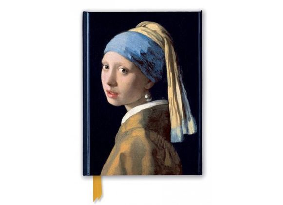 Girl with a Pearl Earring -  Johannes Vermeer (Large Foiled Notebook)
