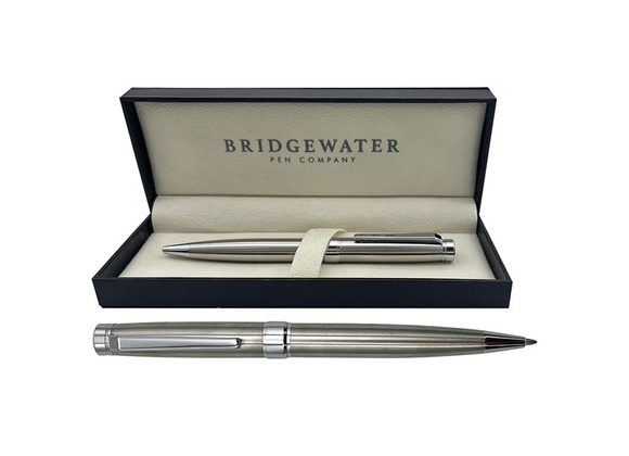 Bridgewater Galway Brushed Chrome & Chrome Ball Pen