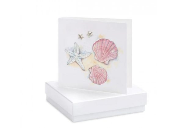 Boxed Shells Earring Card by Crumble & Core