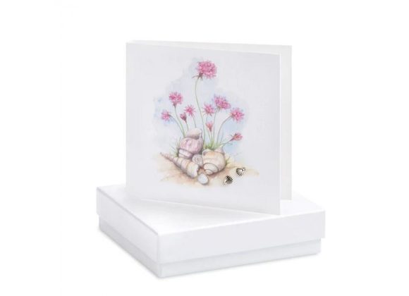 Boxed Seapinks Earring Card by Crumble & Core