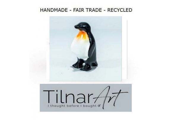 Recycled Aluminium Penguin by Tilnar Art