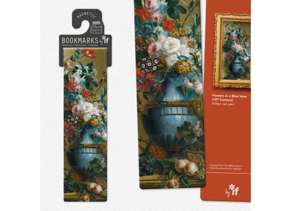 Flowers in a Blue Vase - Bookmark by IF