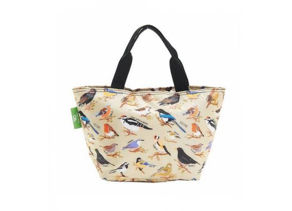 Green Wild Birds Lunch Bag by Eco Chic