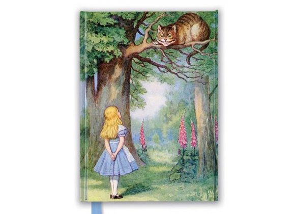 Alice and the Cheshire Cat - John Tenniel (Large Foiled Notebook)
