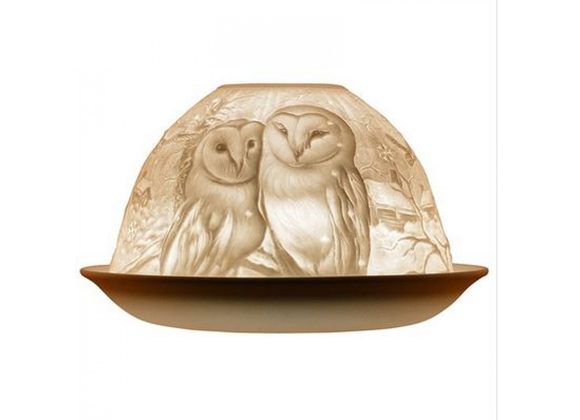 Owls Nordic Lights Candle Shade
