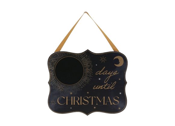 Celestial Christmas Countdown Chalk Board