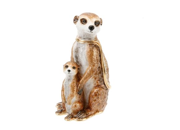 Meerkat with Baby - Treasured Trinkets