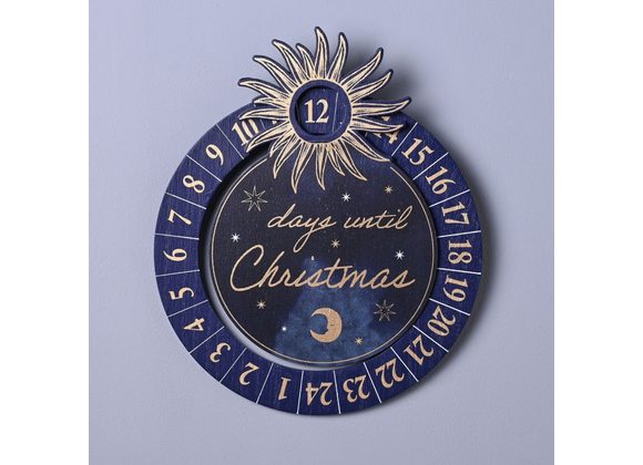 Celestial Christmas Countdown Plaque