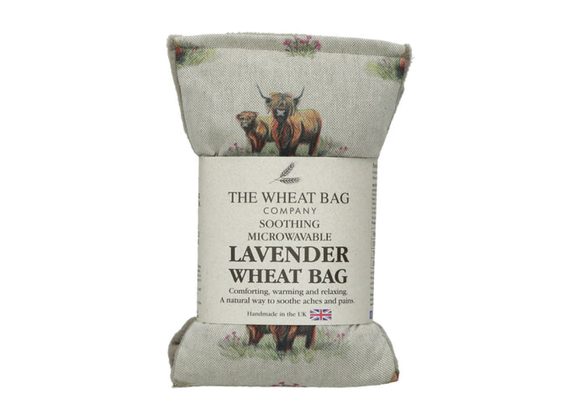 Highland Cattle - Duo Fabric Lavender Wheat Bag