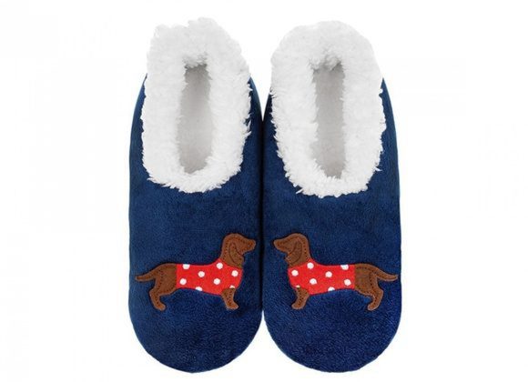 Dachshund Red Spotty Coat Snoozies - Size 6-7