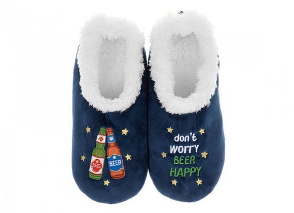 dont worry BEER HAPPY Snoozies - Size 8-9