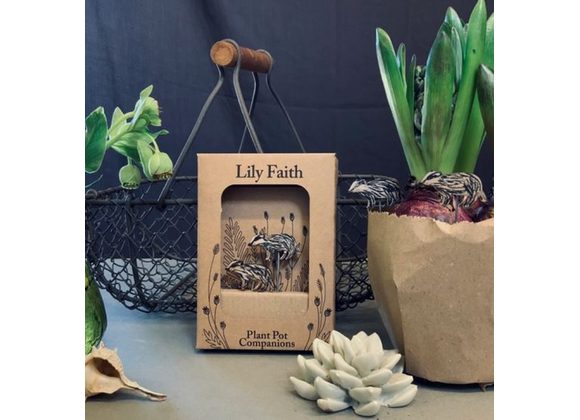 Badger Plant Pot Companions by Lily Faith