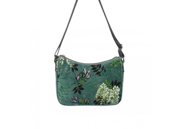 Jade Printed Velvet Emily Bag by Earth Squared 