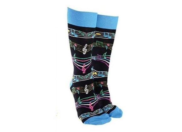 Musical Notes Socks by Sock Society - BLUE