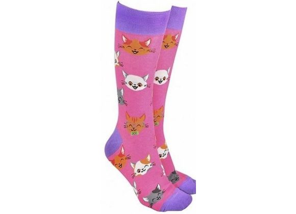 Cute Cats Socks by Sock Society - PINK