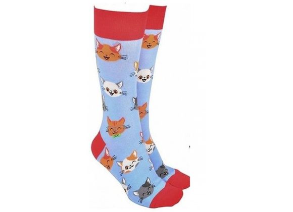 Cute Cats Socks by Sock Society - BLUE