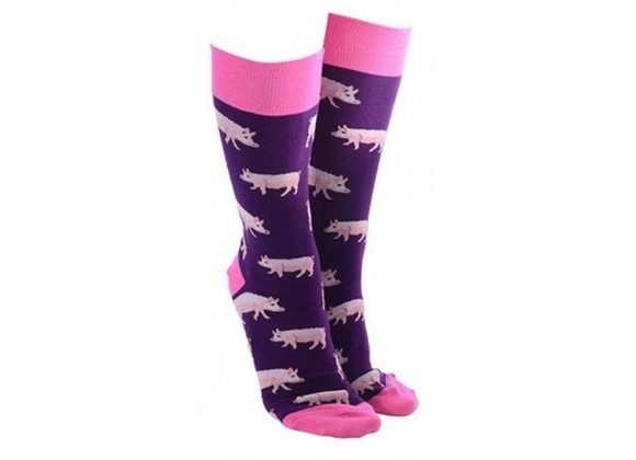 Pigs Socks by Sock Society - PURPLE