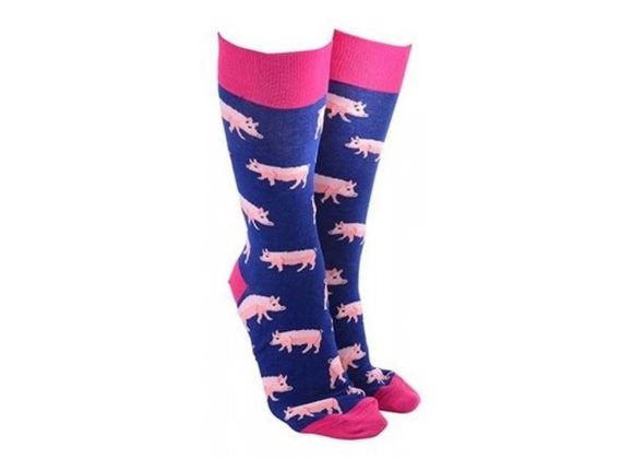 Pigs Socks by Sock Society - BLUE