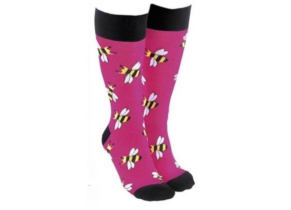Queen Bee Socks by Sock Society - DARK PINK 