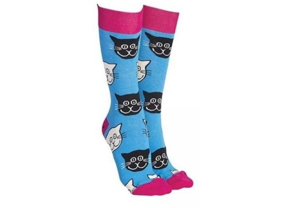 Kitty Cat Socks by Sock Society - BLUE