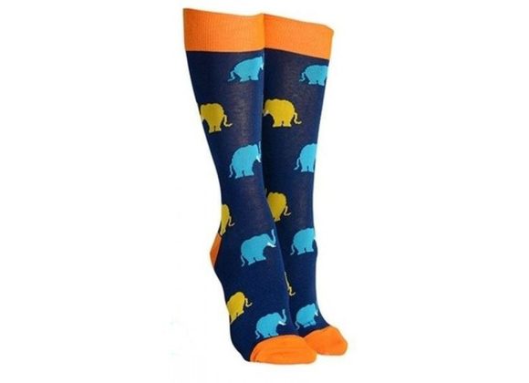 Elephant Socks - Sock Society - BLUE