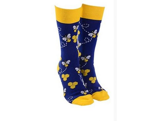 Busy Bee Socks by Sock Society - BLUE