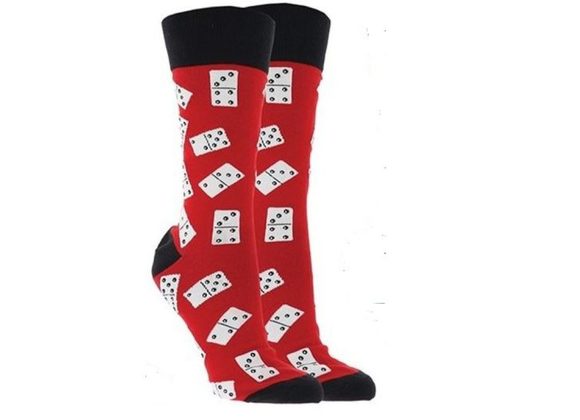 Dominoes Socks by Socks Society - RED