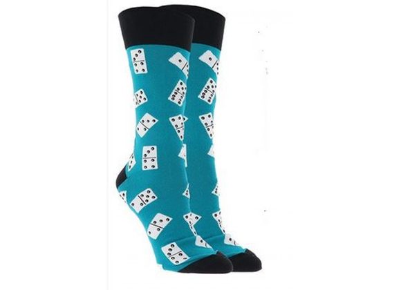 Dominoes Socks by Socks Society - TURQUOISE