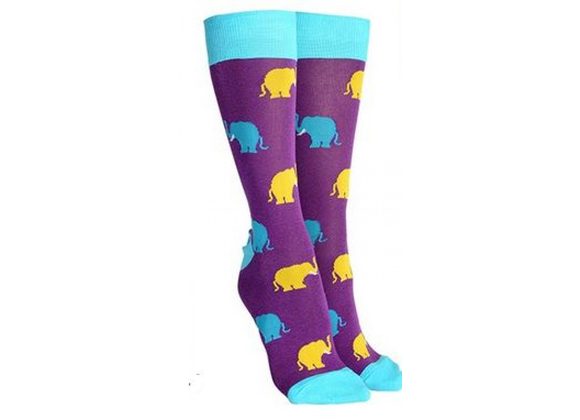 Elephant Socks - Sock Society - PURPLE
