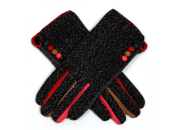 Black/ Grey Fleck Gloves