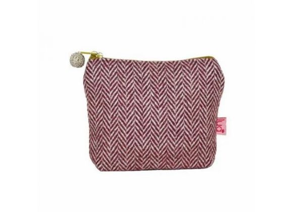 Red Herringbone Mini Purse by Lua