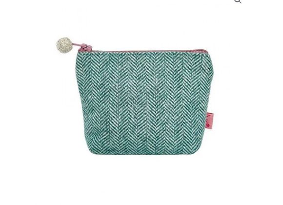 Teal Herringbone Mini Purse by Lua