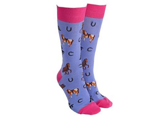 Horse Socks by Sock Society - LILAC