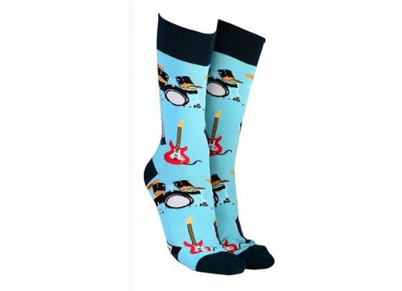 Rock & Roll Socks by Sock Society - LIGHT BLUE